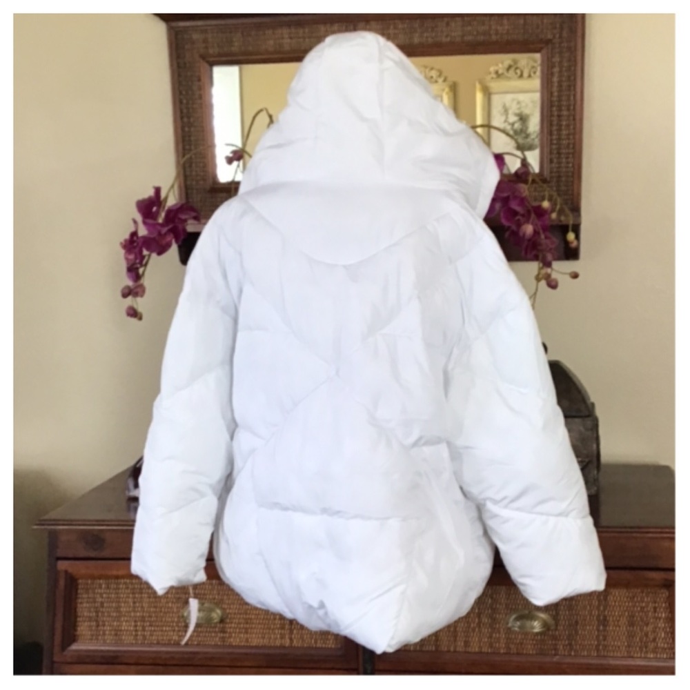 Free People Hailey White Hooded Puffer Coat.  NWT. - Picture 5 of 8
